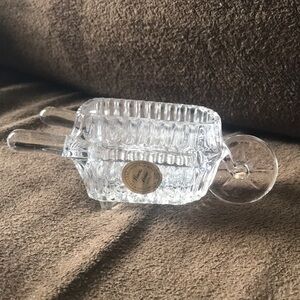 PRINCESS HOUSE CRYSTAL LEAD CRYSTAL WHEELBARROW LIKE NEW IN BOX 1998